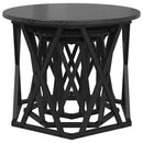 Nesting Sidebord 3 pcs Sort eg Ingeniørtræ og stål