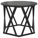 Nesting Sidebord 3 pcs Sort eg Ingeniørtræ og stål