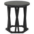 Nesting Sidebord 3 pcs Sort eg Ingeniørtræ og stål