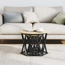 Nesting Sidebord 3 pcs Sonoma eg Ingeniørtræ og stål