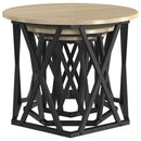 Nesting Sidebord 3 pcs Sonoma eg Ingeniørtræ og stål
