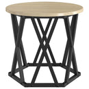 Nesting Sidebord 3 pcs Sonoma eg Ingeniørtræ og stål