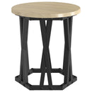 Nesting Sidebord 3 pcs Sonoma eg Ingeniørtræ og stål
