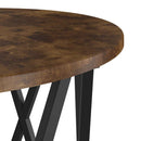 Nesting Sidebord 3 pcs Røget eg Ingeniørtræ og stål