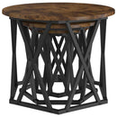 Nesting Sidebord 3 pcs Røget eg Ingeniørtræ og stål