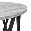 Nesting Sidebord 3 pcs Grå Sonoma Ingeniørtræ og stål