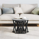 Nesting Sidebord 3 pcs Grå Sonoma Ingeniørtræ og stål