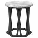 Nesting Sidebord 3 pcs Grå Sonoma Ingeniørtræ og stål