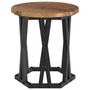 Nesting Sidebord 3 pcs Gammelt træ Ingeniørtræ og stål