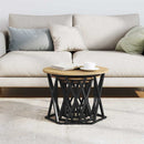 Nesting Sidebord 3 pcs Artisan Egetræ Ingeniørtræ og stål