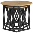 Nesting Sidebord 3 pcs Artisan Egetræ Ingeniørtræ og stål