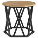 Nesting Sidebord 3 pcs Artisan Egetræ Ingeniørtræ og stål