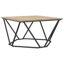 Sofabord Sonoma eg 80 x 80 x 45 cm Ingeniørtræ og stål