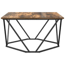 Sofabord Røget eg 80 x 80 x 45 cm Ingeniørtræ og stål