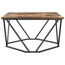 Sofabord Røget eg 80 x 80 x 45 cm Ingeniørtræ og stål