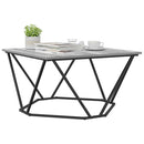 Sofabord Grå Sonoma 80 x 80 x 45 cm Ingeniørtræ og stål