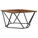 Sofabord Gammelt træ 80 x 80 x 45 cm Ingeniørtræ og stål