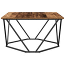 Sofabord Gammelt træ 80 x 80 x 45 cm Ingeniørtræ og stål