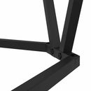 Sofabord 3 pcs Sort eg Ingeniørtræ og stål