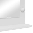 Vaskeskab Spejl Hvid 60 x 55 x 18 cm Glas og Konstrueret træ