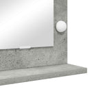 Vaskeskab Spejl Rektangulær med spejl Beton Grå 60 x 55 x 18 cm