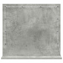 Vaskeskab Spejl Rektangulær med spejl Beton Grå 60 x 55 x 18 cm