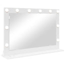 Vaskeskab Spejl Hvid 80 x 15 x 18 cm Glas og Konstrueret træ