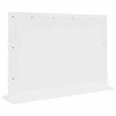 Vaskeskab Spejl Hvid 80 x 15 x 18 cm Glas og Konstrueret træ