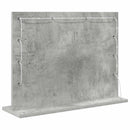 Vaskeskab Spejl Rektangulær med spejl Beton Grå 60 x 45 x 18 cm