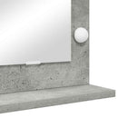Vaskeskab Spejl Rektangulær Beton Grå 100 x 45 x 18 cm