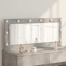 Vaskeskab Spejl Rektangulær Beton Grå 100 x 45 x 18 cm