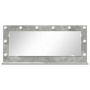 Vaskeskab Spejl Rektangulær Beton Grå 100 x 45 x 18 cm