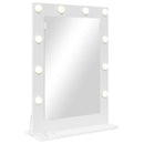 Vaskeskab Spejl Hvid 70 x 50 x 18 cm Glas og Konstrueret træ
