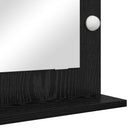 Vaskeskab Spejl Sort eg 70 x 50 x 18 cm Glas og Konstrueret træ