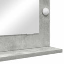 Vaskeskab Spejl Rektangulær med spejl Beton Grå 70 x 50 x 18 cm