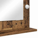 Vaskeskab Spejl Rektangulær med spejl Røget eg 70 x 50 x 18 cm