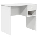 Bord Hvid 90 x 49 x 75 cm Konstrueret træ