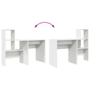 Bord Hvid Konstrueret træ 131,5 x 50 x 106,5 cm