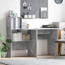 Bord Beton Grå Konstrueret træ 131,5 x 50 x 106,5 cm