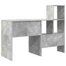 Bord Beton Grå Konstrueret træ 131,5 x 50 x 106,5 cm