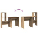 Bord Artisan Egetræ Konstrueret træ 131,5 x 50 x 106,5 cm