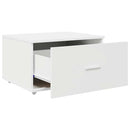 Skuffeskab med hjul Hvid 55 x 45 x 31 cm