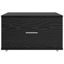 Skuffeskab med hjul Sort eg 55 x 45 x 31 cm