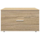 Skuffeskab med hjul Sonoma eg 55 x 45 x 31 cm