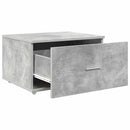 Skuffeskab med hjul Beton Grå 55 x 45 x 31 cm