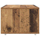 Skuffeskab med hjul Gammelt træ 55 x 45 x 31 cm