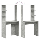 Bord Beton Grå Konstrueret træ 78,5 x 37 x 154,5 cm