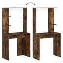 Bord Røget eg Konstrueret træ 78,5 x 37 x 154,5 cm
