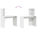 Bord Hvid 102 x 50 x 124 cm Konstrueret træ