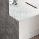 Bord Beton Grå 102 x 50 x 124 cm Konstrueret træ